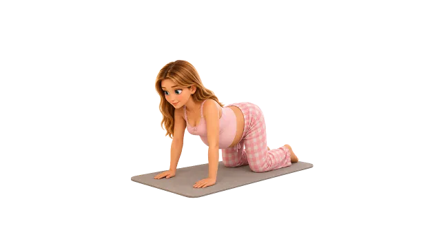 Hands and knees